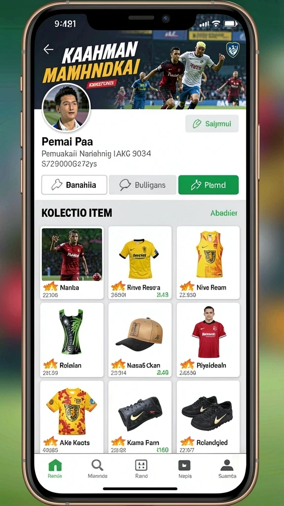 Menu permainan yang mudah diakses dan user-friendly.