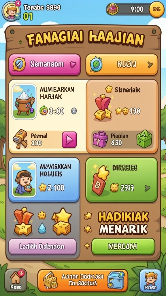 Pengalaman bermain yang seru dan menantang.