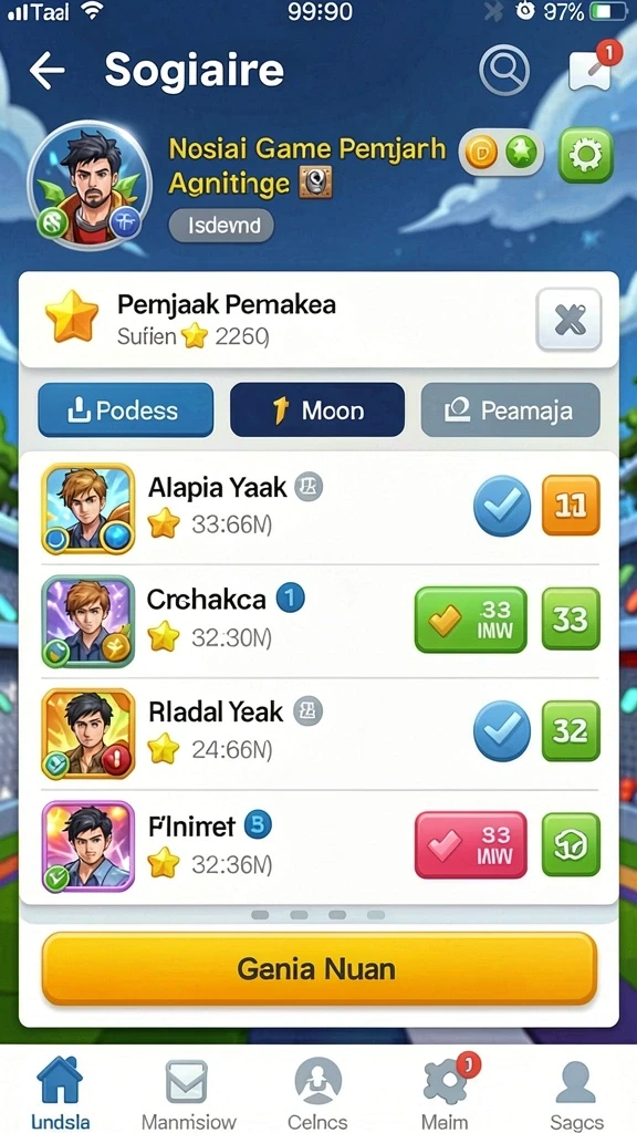 Grafis yang menakjubkan dalam setiap level permainan.