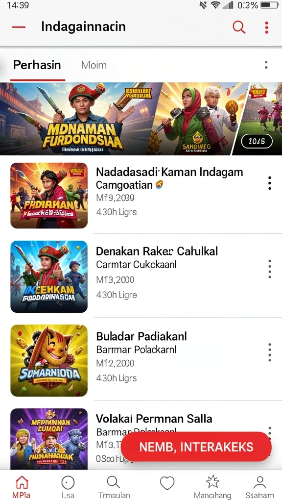 Screenshot menampilkan karakter utama dalam aksi berani.