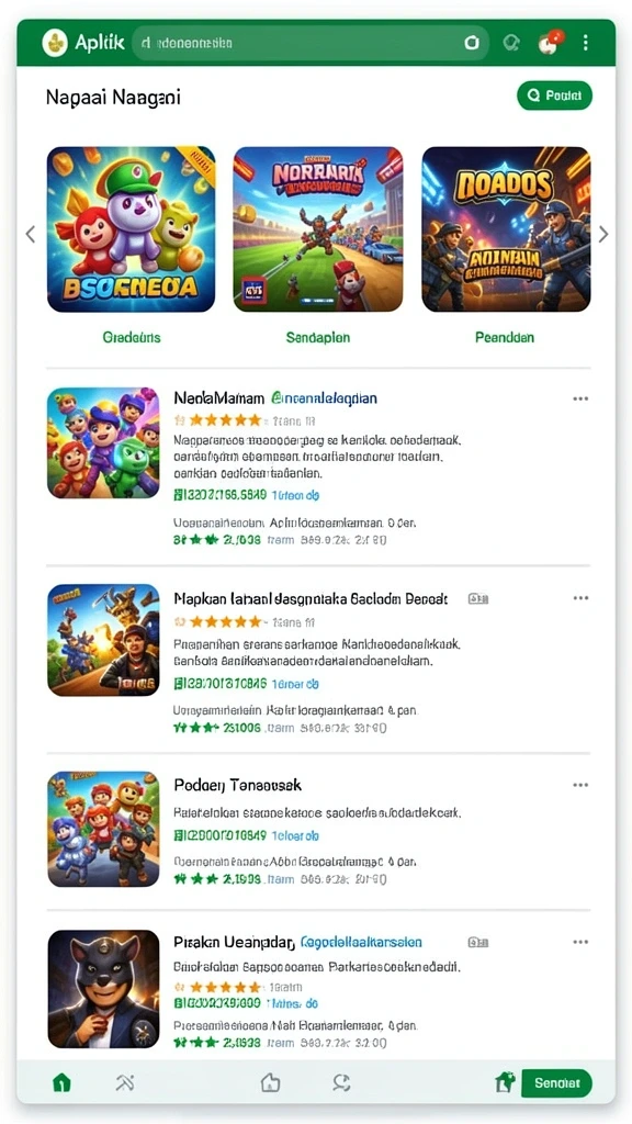 Menunjukkan salah satu level yang menantang.