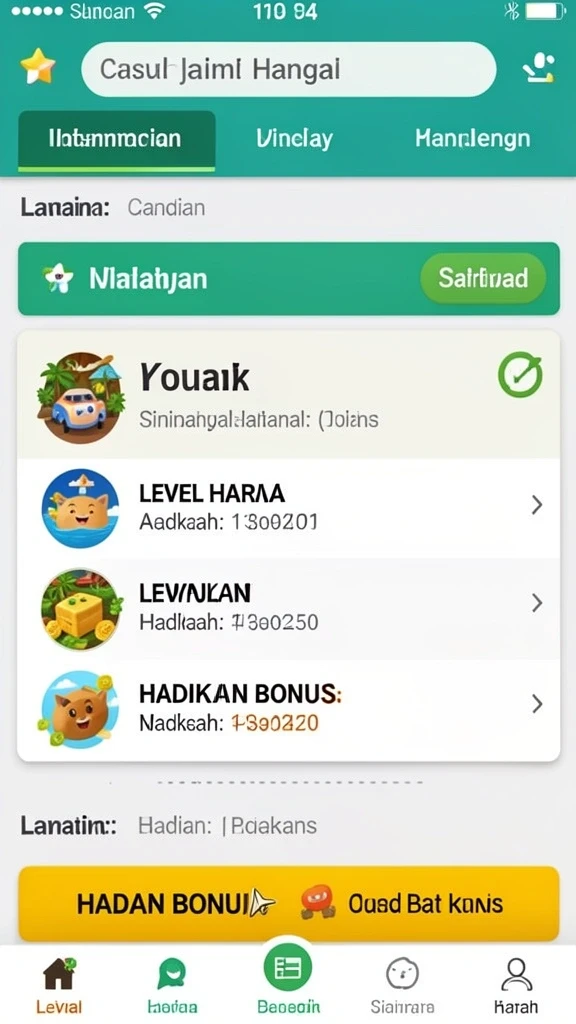 Pengaturan permainan yang mudah dimengerti dan dinamis.