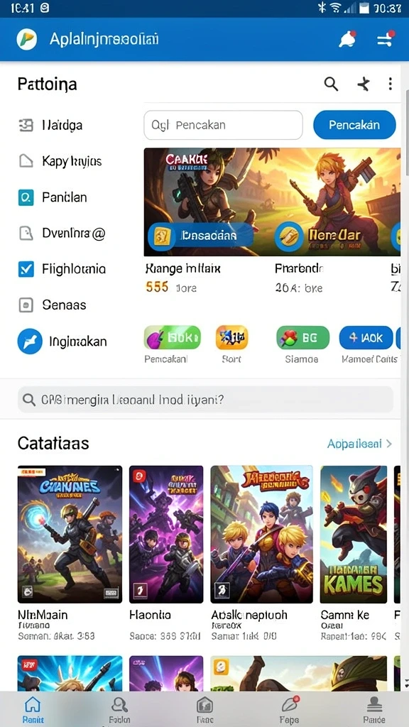 Tangkapan layar menunjukkan antarmuka permainan slot yang menarik.