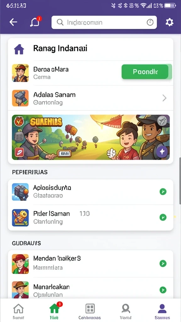 Kompetisi seru dengan pemain dari berbagai daerah.
