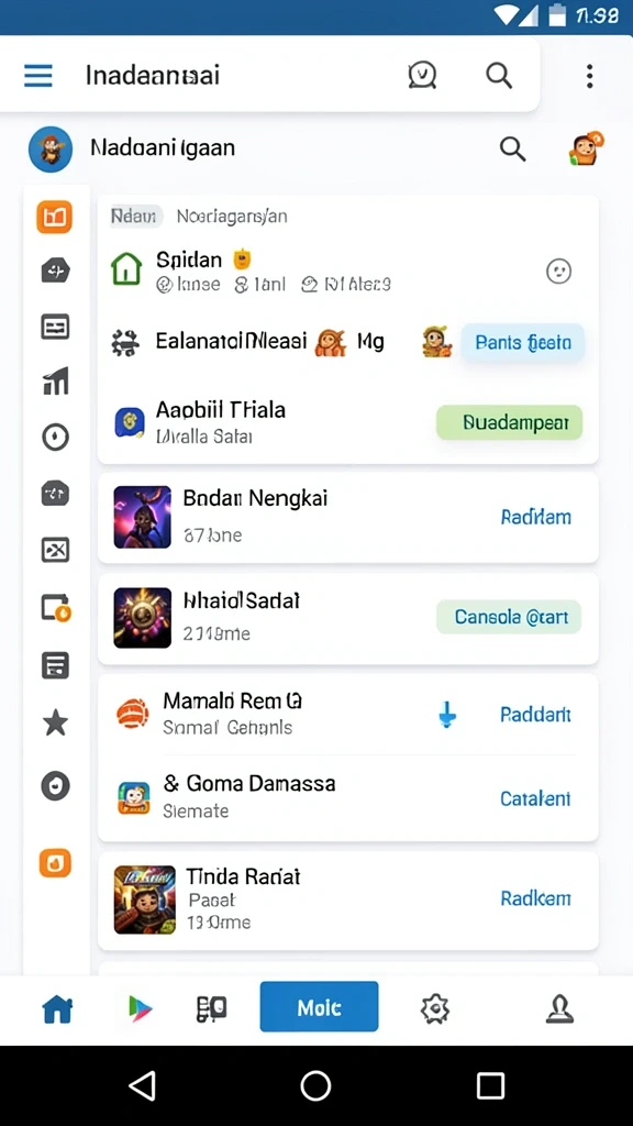 Beragam mode permainan yang bisa dipilih.