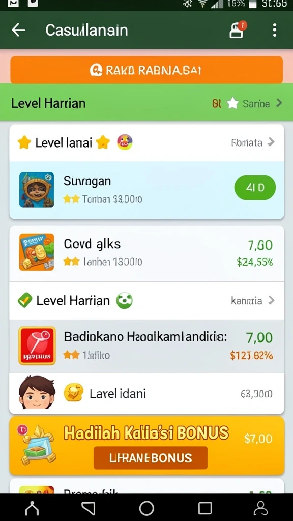 Tampilan antarmuka yang user-friendly.