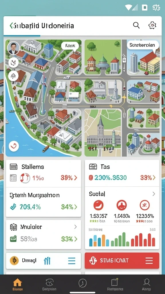 Grafik statistik yang mudah dipahami oleh pengguna.