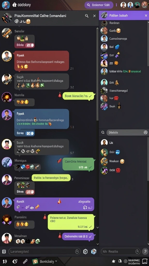 Tangkap layar menunjukkan grafis memukau dalam game.