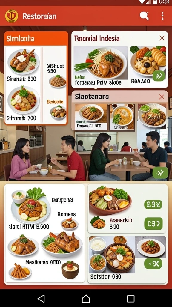 Interaksi karakter yang dinamis dalam permainan.