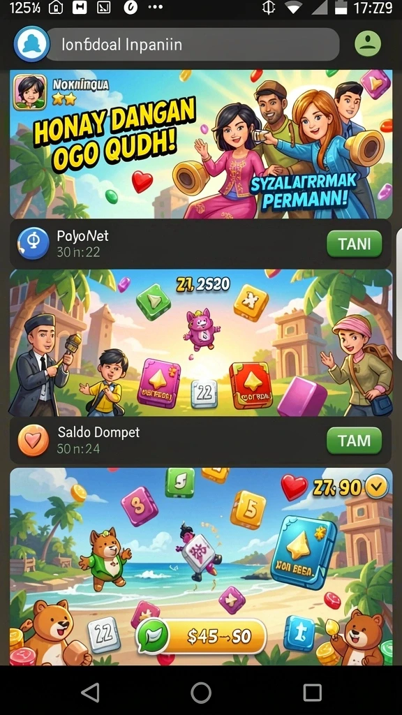 Berbagai pilihan tema permainan slot yang seru.