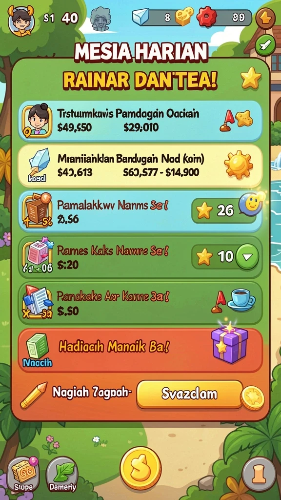 Tampilan antarmuka pengguna yang menarik.