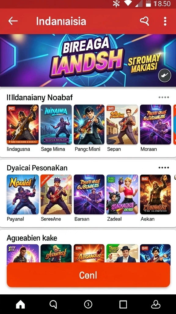 Beragam slot dengan tema berbeda.