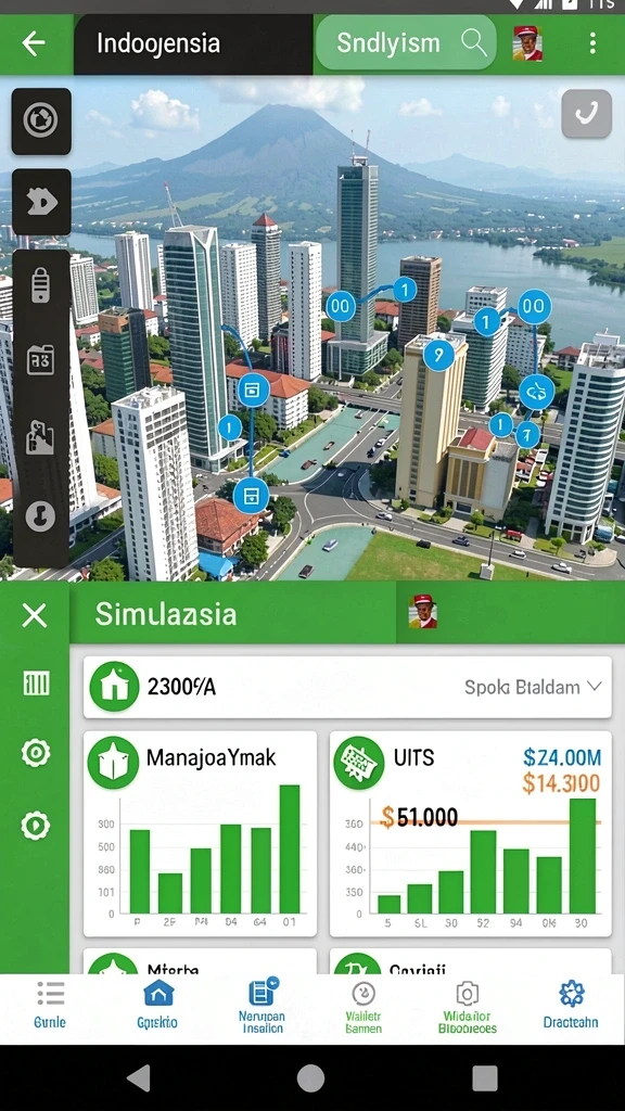 Tampilan awal yang menarik dan mudah dipahami.