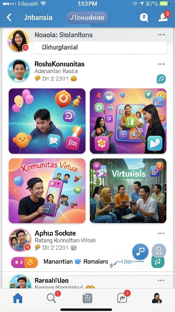 Screenshot menunjukkan interaksi antara pemain dalam mode multiplayer.